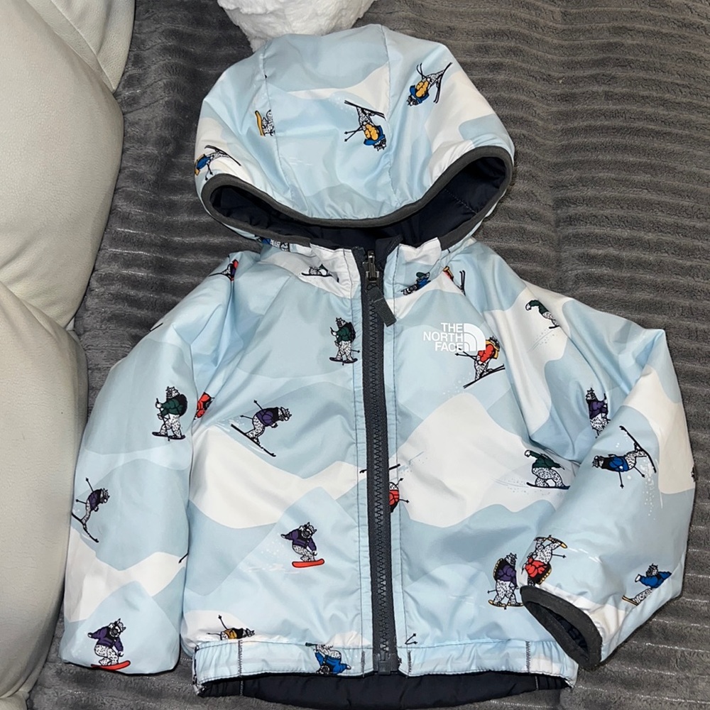 Reversible infant north face jacket